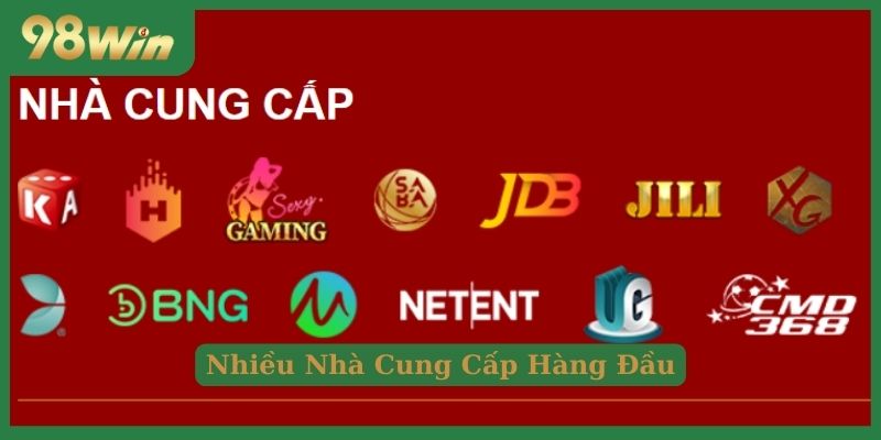 Liên kết với nhiều NPH game đứng đầu